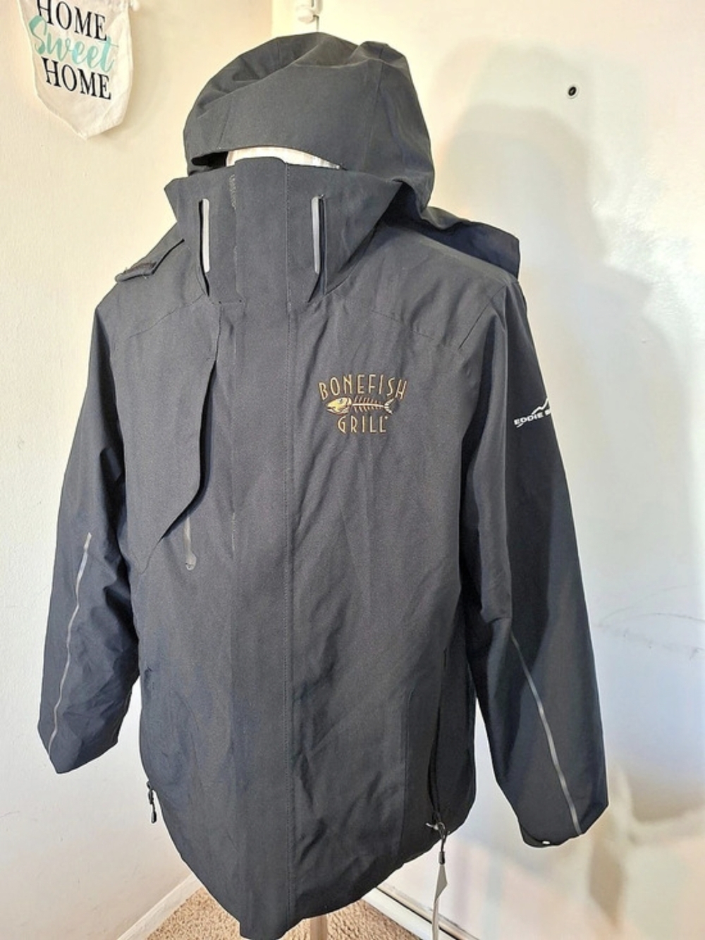 Eddie Bauer Men's Hooded Performance Jacket in Black Size M